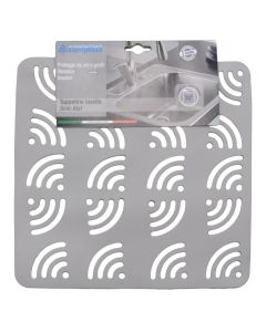Anti-slip sink mat, Wifi, pvc, grey, 32x32 cm