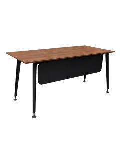 Office table, Legold Ps 01, melamine tabletop, metal frame, anthracite/oak, 160x69x75 cm