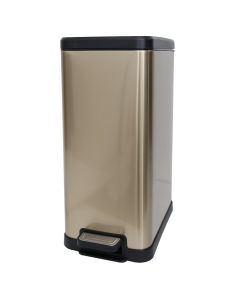 Waste bin, 30L, stainless steel 410, silver, 29x29x65.5 cm
