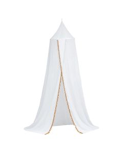 Bed canopy, Oasis, polyester, white, 200x50xH380 cm