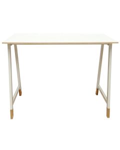Study desk, MS04 Enjoy, melamine tabletop, metal frame, beige, 140x69xH110 cm