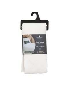 Bed linen, Landiha, cotton, white, 140x190 cm