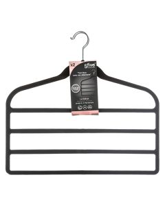 Varëse rrobash, set 2 copë, abs/najlon, e zezë, 45 cm