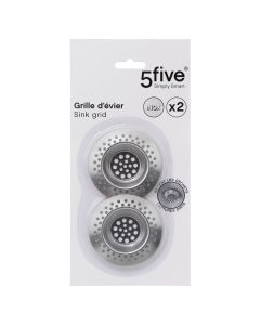 Filtër lavapjate, set 2 copë, çelik, argjendi, Ø7 cm