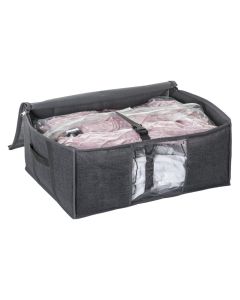 Airproof packaging bag, L, polyethylene, transparent/grey, 60x45xH25 cm