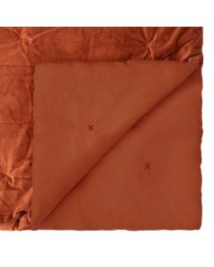 Bedspread, Baklo, polyester, terracotta, 240x260 cm