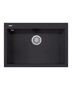 Granite sink, One 95, 1 hole, black, 76x50x20 cm