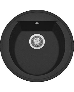 Granite sink, Naiky 42, circular, black, 51 cm