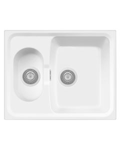 Granite sink, Form 72, 2 holes, truffle, 61x50 c