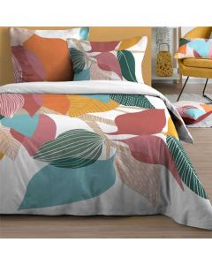 Çarçaf set, dopjo, pambuk, shumëngjyrësh, 240x220 cm;63x63 cm(x2)