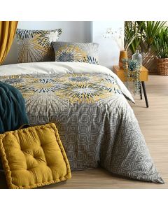 Çarçaf set, dopjo, pambuk, shumëngjyrësh , 260x240 cm;63x63 cm(x2)