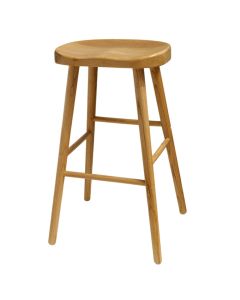 Bar stool, wood, natural, 40x35x71cm