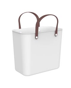 Multifunctional bag "Albula Style" in plastic color white, Capacity 25 l, Dimensions : H 34 cm x L 40 cm x P 23.5 cm