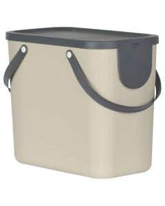 Beach and laundry bag "Albula" in plastic color beige, Capacity 25 l, Dimensions: 40x23.5xH34 cm