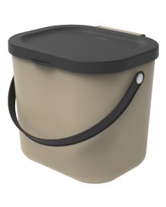 Beach and laundry bag "Albula" in plastic color beige, Capacity 6 l, Dimensions: 20.8x20xH23.5 cm