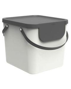 Beach and laundry bag "Albula" in plastic color white, Capacity 40 l, Dimensions: 39.8x35.8xH33.9 cm