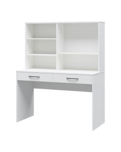 Office desk, melamine, white, 117x50xH143 cm