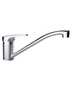 Sink mixer, ''Mia'', bronze material, silver color, chrome finsih, height, H: 15.2 cm