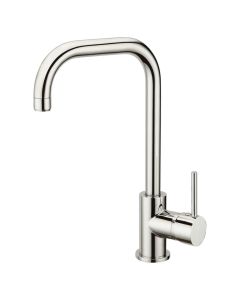 Sink mixer, ''Florida'', bronze material, silver color, chrome finish, height, H: 34 cm