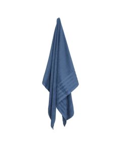 Shower towel, cotton, blue, 100x150 cm, 450 gr/m²