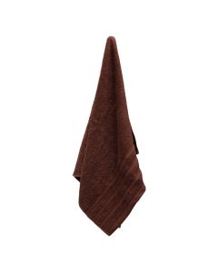 Face towel, cotton, brown, 50x90 cm, 450 gr/m²