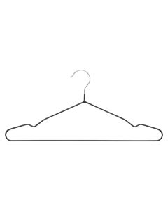 Varëse rrobash kremastar ''Hang'Up'' në material PVC ngjyrë e zezë, 5 copë. Përmasat, H : 18.5 cm, L : 40.5 cm