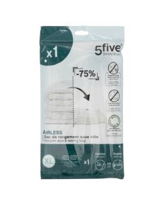 Vacuum packing bag, XL, plastic, transparent, 90xH120 cm