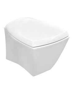 WC, Selinion, wall mounted, porcelain, white, 55xH37 cm