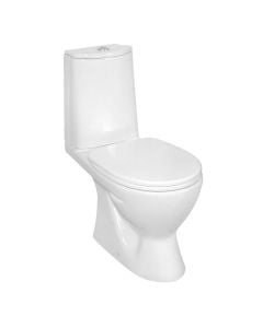 WC, wall mounted, porcelain, white, P-trap, 61xH36 cm