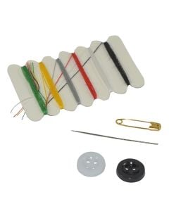 Set qepje, ngjyra mikse, kopsa, paramand, gjilpere, penj, 1 pako