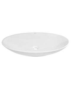 White, Cabinet mounted, Porcelain, , Basin, 67x41xH11 cm