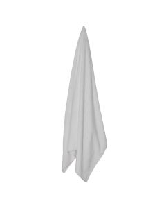 Shower towel, 100% cotton, white, 600 gr/m², 100x150 cm