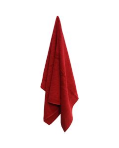 Bath towel, 100% cotton, red, 550 gr/m², 60x110 cm