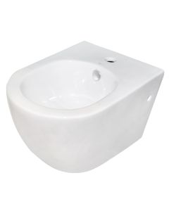 Wall mounted bidet, porcelain, 35x48xH32 cm