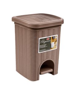 6 lt, tortora, Elegance litter bin. 20.5x20.5x H28 cm