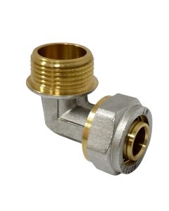 DN 26x1", brass male elbow 90 °