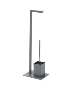 Free standing toilet brush, grey color