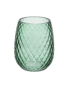 Lady jungle, glass, tooth brush holder, dia. 8.5xh 10.5cm
