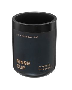 Mbajtëse furçe dhëmbësh, black, polirezinë, dia. 7xh 9.8cm