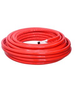 Multilayer pipe, PEX-AL-PEX, thermal insulation coating, ø20x2x0.25 cm, red
