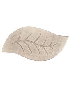 Bath mat, Magnolia, cotton, anti-slip, natural, 55x100 cm