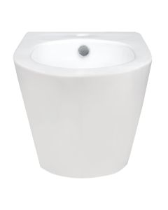 Wall mounted bidet, porcelain, white, axis 18, 52x40x47 cm