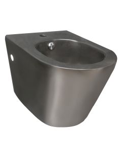 Wall mounted bidet, porcelain, black, axis 18, 52x40xH49 cm