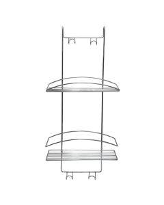 Shampoo holder, 2 levels, hanging, chrome, silver, 25.8x19.8xH59.5 cm