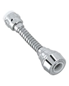 Faucet diffuser, water saving, biflex, stainless steel/chrome, silver 15cmx22''