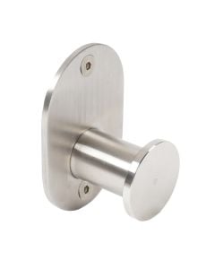 Towel holder, stainless steel 304, silver, 4.5x6.5xH3.4 cm