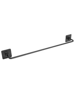 Towel rail, straight, steel/metal, black, 50.3x5.3xH6.2cm