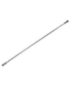 Tub perde dushi, I drejtë, inoks, argjend, 135-250cm