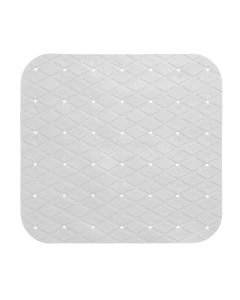 Anti-slip toilet seat, square, PVC, white, 55x55cm