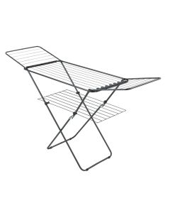 Nderëse rrobash portative, Panarea, 26 m, çelik/plastik, e zezë/mat, 55x180H100cm
